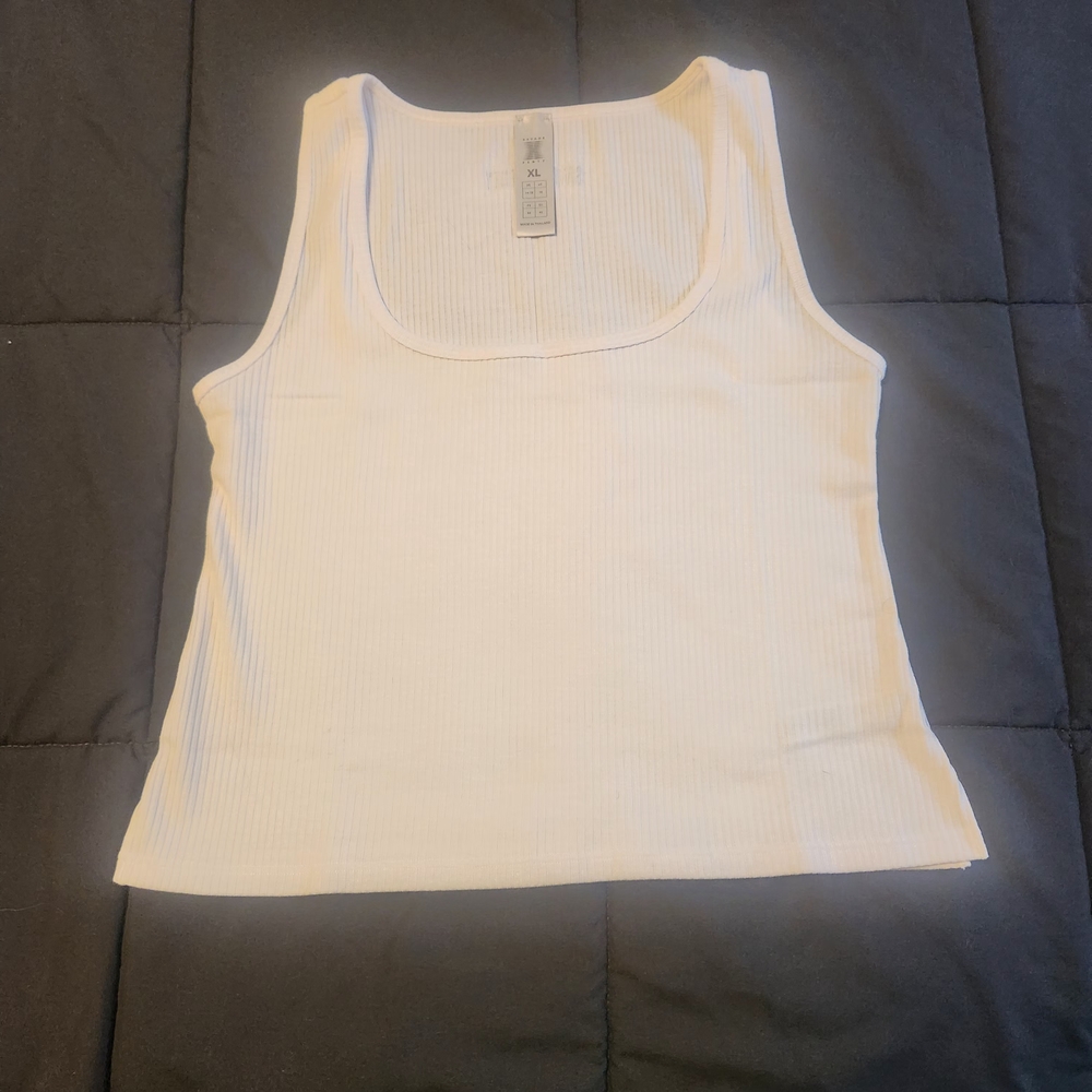Savage X Fenty Cream Ribbed Tank Top